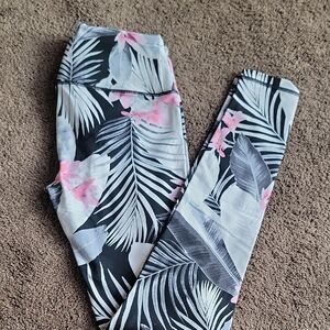 VSX KNOCKOUT Floral Leaf Print Leggings